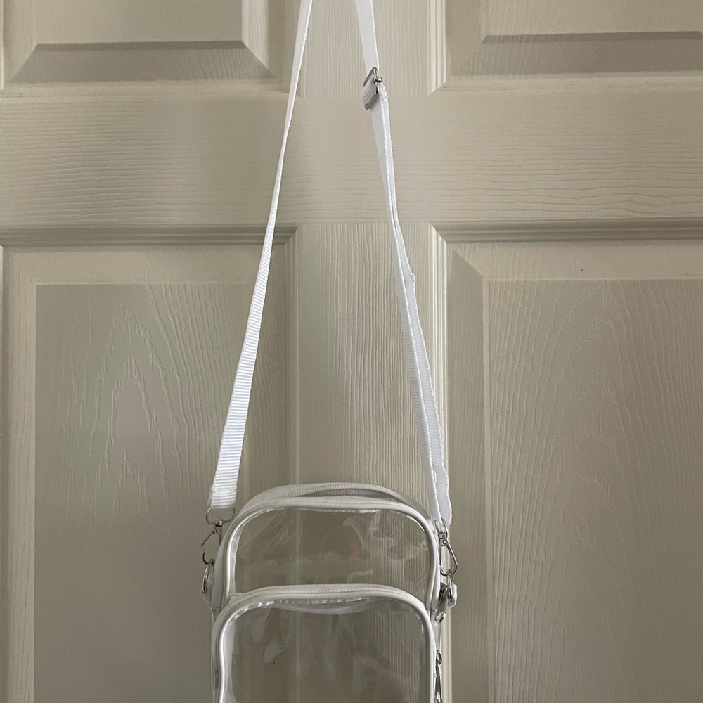 Clear White Crossbody Bag